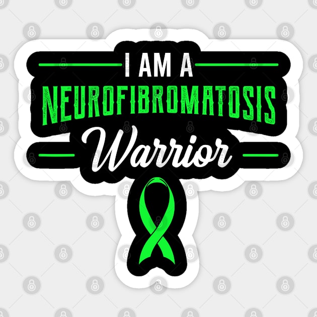 Neurofibromatosis Awareness NF Schwannomatosis Warrior Sticker by JazlynShyann